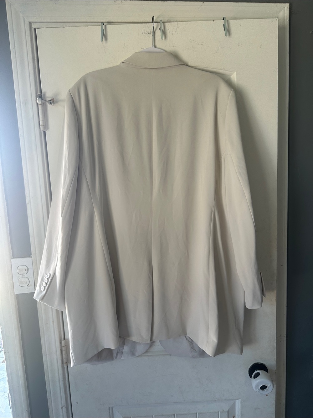 H&M Cream Single-Button Blazer-XXL - Picture 5 of 5